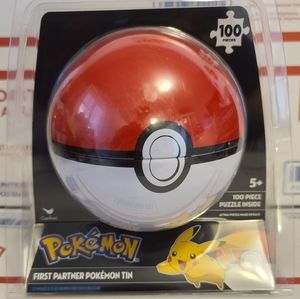Pokemon 100 piece puzzle collectors tin pokeball
